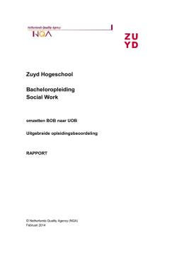 002807 rapport Zuyd hbo-ba Social Work