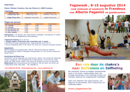 Yogaweek , 8-15 augustus 2014 met Alberto Paganini
