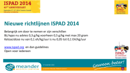 Nieuwe richtlijnen ISPAD 2014