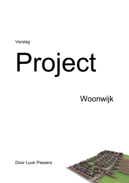 Verslag project woonwijk