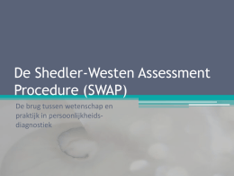 18 maart - SWAP onderzoek