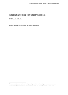 "Studie Krediet en Kapitaal - final" PDF document