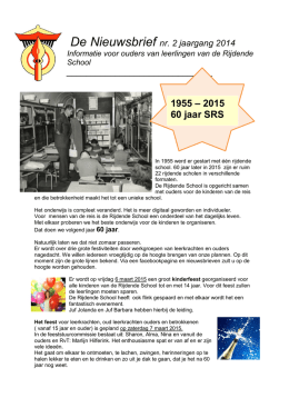 mei 2014 - Stichting Rijdende School