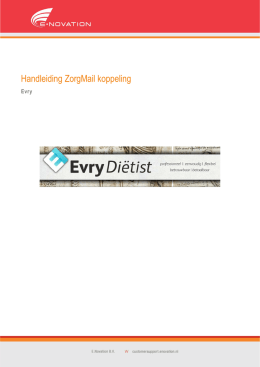Evry gebruikershandleiding - ENOVATION Customer Support