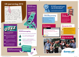 DUNEA - spread OR jaarverslag 2013 v05.indd
