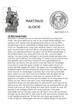 Martinusklokje 2014 04 - april - Sint Antonius van Padua Parochie
