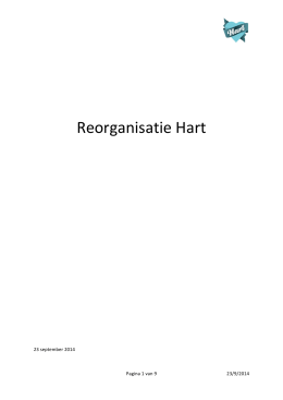 4. Reorganisatieplan Stichting Hart