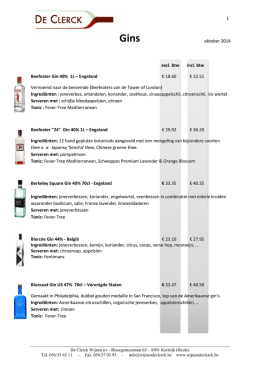 1 excl. btw incl. btw Beefeater Gin 40% 1L