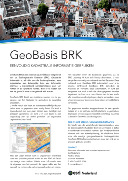 Download: Flyer GeoBasis BRK - Mijn Esri