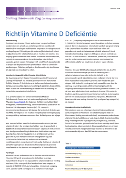 Richtlijn Vitamine D deficientie - Stichting Transmurale Zorg Den