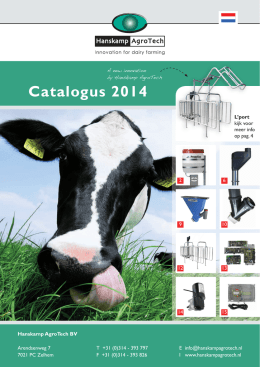 Catalogus 2014 - Hanskamp Agrotech
