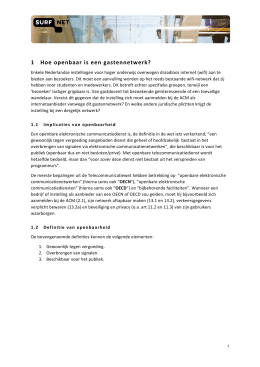 1 Hoe openbaar is een gastennetwerk?