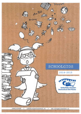 1. De organisatie van de school