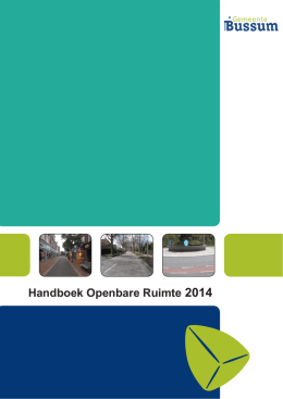 Handboek Openbare Ruimte 2014
