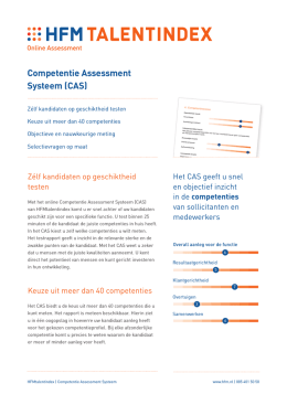 Competentie Assessment Systeem (CAS)