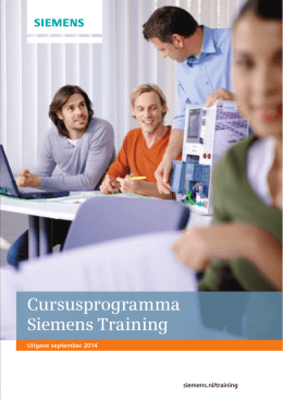Cursusprogramma Siemens Training - Siemens Answers