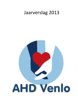 Jaarverslag 2013 - Stichting Algemene Hulpdienst Venlo