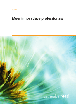 "Meer innovatieve professionals" PDF document