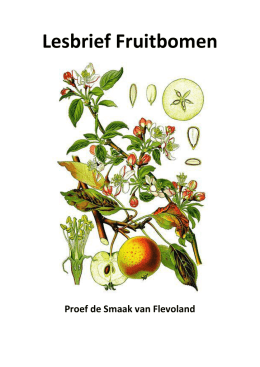 Lesbrief Fruitbomen - Centrum Biologische Landbouw