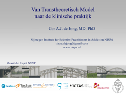 2014 Cor de Jong Van TTM naar klinische praktijk