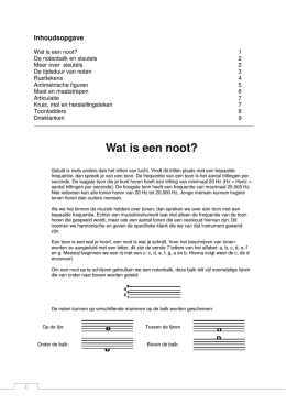 Inleiding Gebruik van het Notenschrift (muzieknoten.nl)