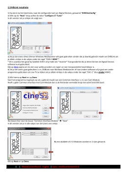1) DVBLink installatie 1 | MediaCenterWorld