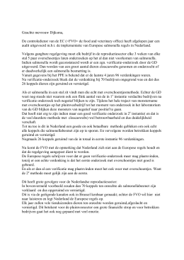 Brief van Jan Breteler aan staatssecretaris Dijksma