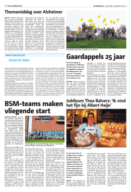 BSM-teams maken vliegende start Gaardappels 25 jaar