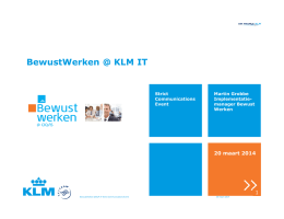 KLM presentatie