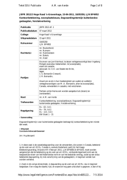 (Kleinhout/Bernardin) in JBPR 2012/2