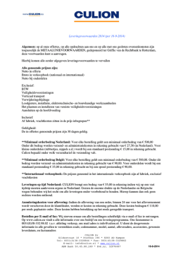 Leveringsvoorwaarden 2014 versie 2