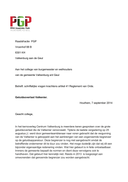 Raadsfractie PGP Vroenhof 88 B 6301 KH