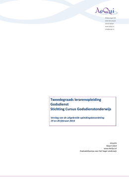002367 rapport CGO hbo-ba Leraar voortgezet onderwijs