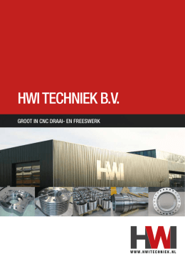 brochure - HWI Techniek BV