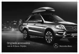 Prijslijst accessoires M-Klasse - Mercedes-Benz