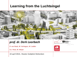 Learning from the Luchtsingel