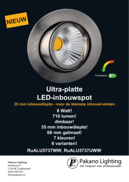 ultra-platte LED-inbouwspot RuALU5737