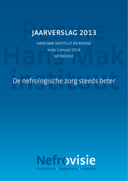 Jaarverslag Hans Mak instituut 2013