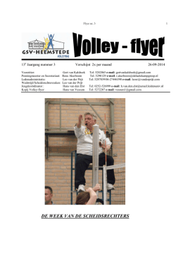 Volley-flyer nr.3 26-09-2014 - GSV