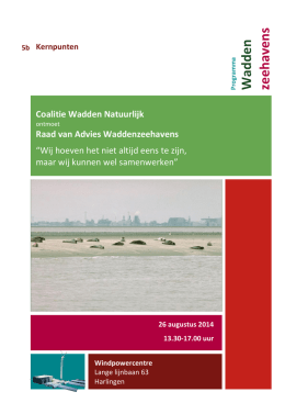 Verslag - Waddenzeehavens