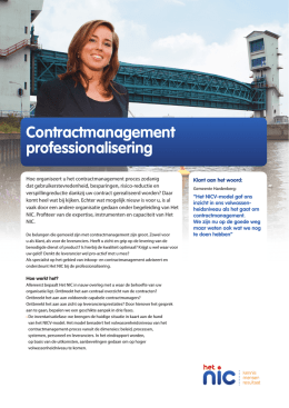 Contractmanagement professionalisering