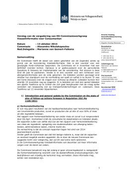 "Verslag CWG FIC van 13 oktober 2014" PDF document