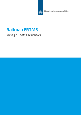 Railmap ERTMS Versie 3.0 - Nota Alternatieven
