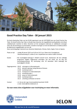 programma - Universiteit Leiden