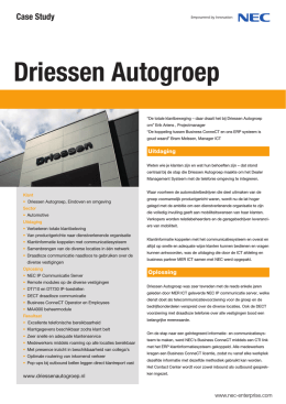 Case study Driessen Autogroep