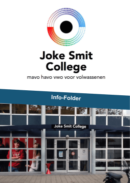 Info-folder Joke Smit College 2014-2015