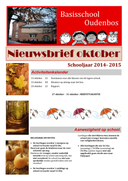 nieuwsbrief_1410 - Basisschool Oudenbos