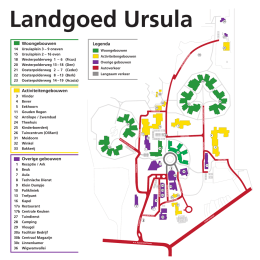 plattegrond van landgoed Ursula