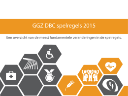 GGZ DBC spelregels 2015