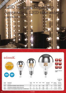 Led Serie CRI 90 LED Spiegelkoplamp